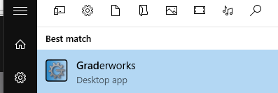 start menu app Graderworks